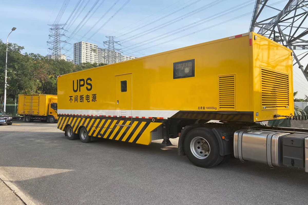 印台发电机租赁施工现场